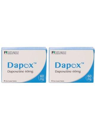Pack Of 2 DAPOX 60MG 4 TAB - view 2